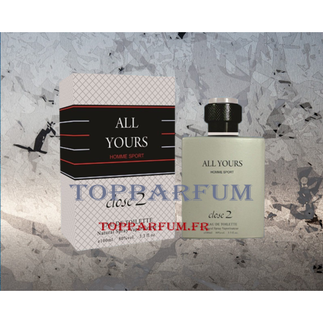All Yours senteur Allure Sport - Parfum Générique Homme Eau de Toilette 100ml